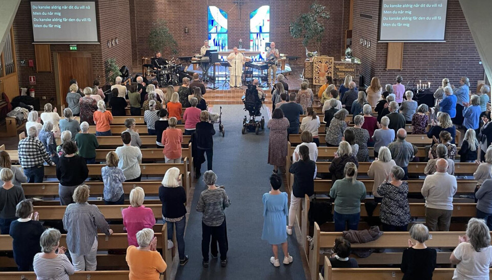 En av Sångcompaniets populära allsångskvällar i Ansgarskyrkan.