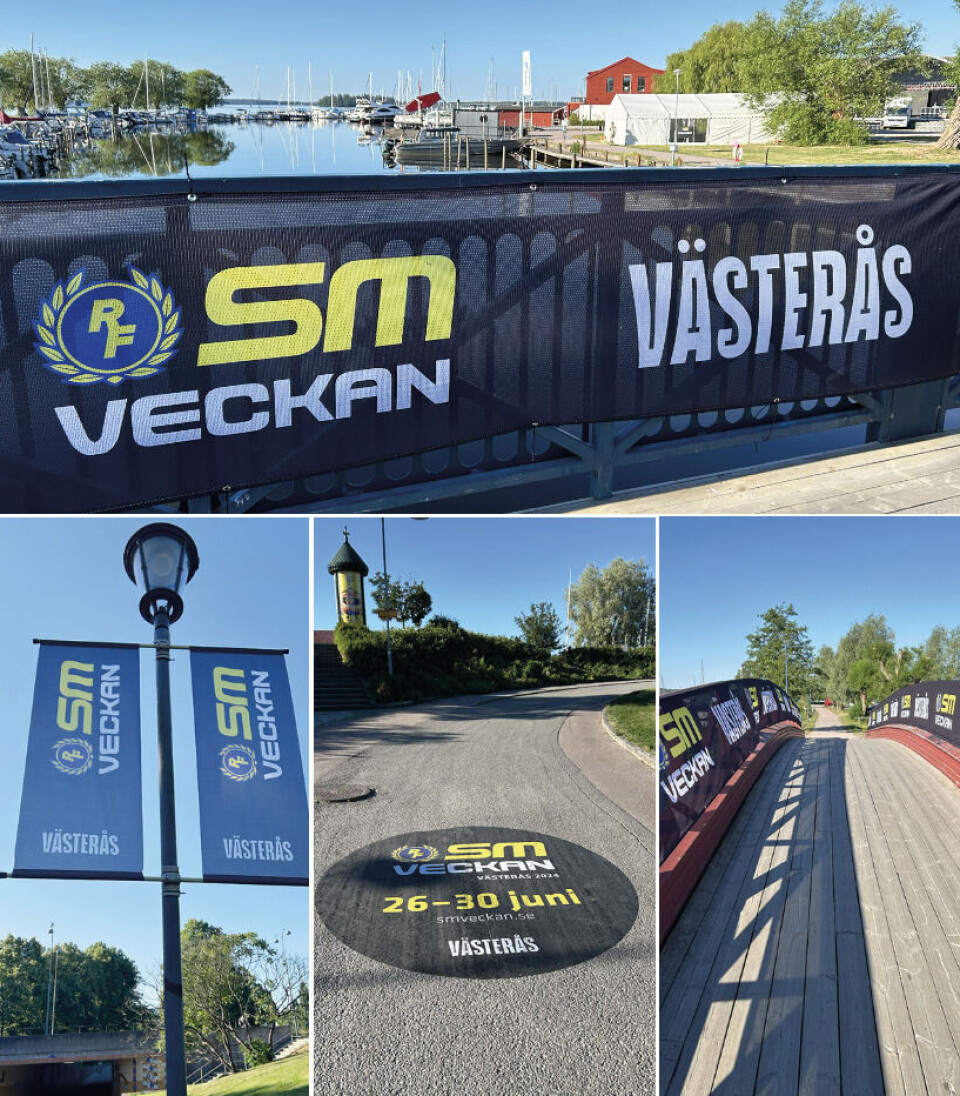 Det går inte att missa vad som väntar i stan.