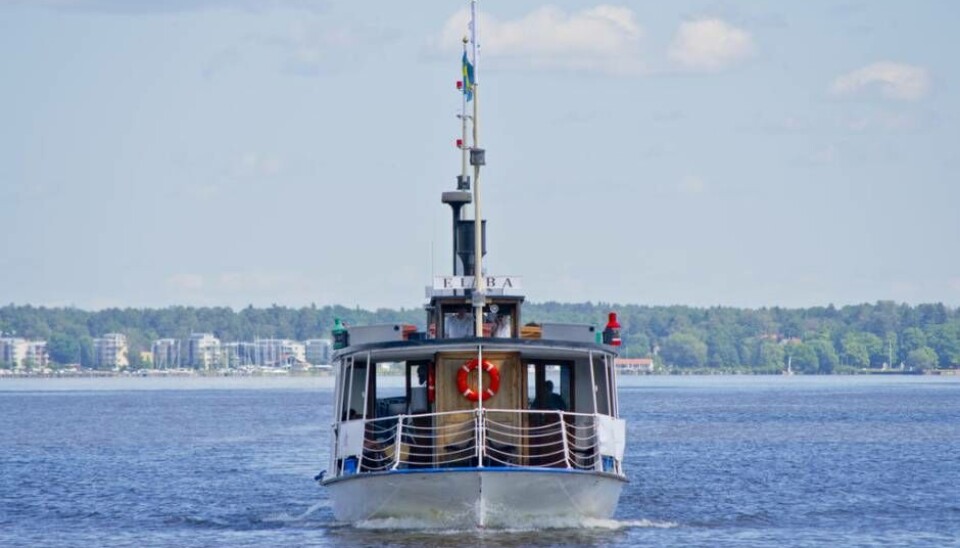 Somrig. Elbafärjan.