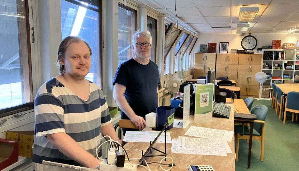 Linus Eberhardsson och John Engstrand finns på plats för att hjälpa intresserade ungdomar att komma igång.