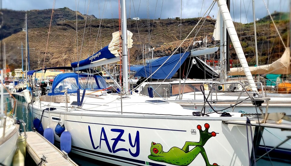 Grodan på Ibiza, en av de hamnar paret besökte på sin tretton månader långa utlandsresa 2021.