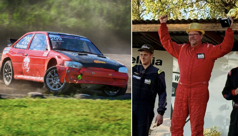 SM-vinnare. Niclas Härdevik Norström fick kliva upp på SM-pallen som segrare i Arvika.