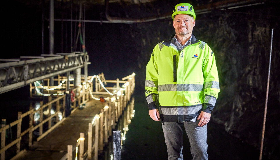 Magnus Eriksson i bergrummet.