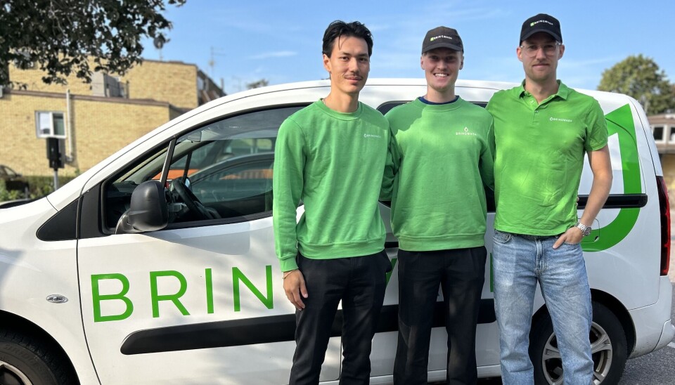 Starkt team. Simon Hertzberg, Filip Kempe och Adam Söderberg har vuxit upp ihop och driver nu Bringwash Mälardalen tillsammans.