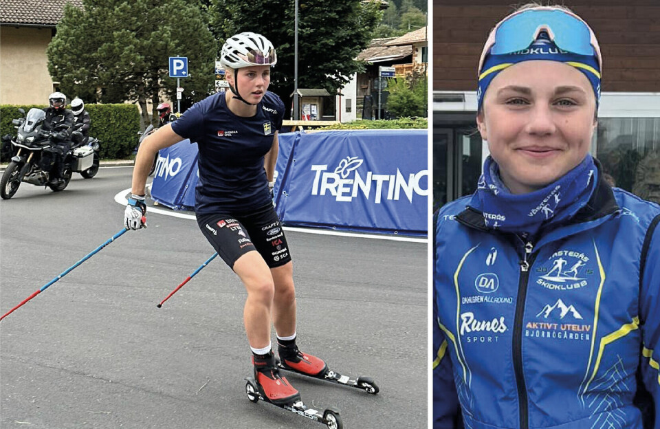 Trippel i JVM-medaljer. Skidlöftet Johanna Holmberg knep ett guld och två silver vid rullskid-VM i Val di Fiemme. ”Jag är jättenöjd”, hälsar hon från Italien.