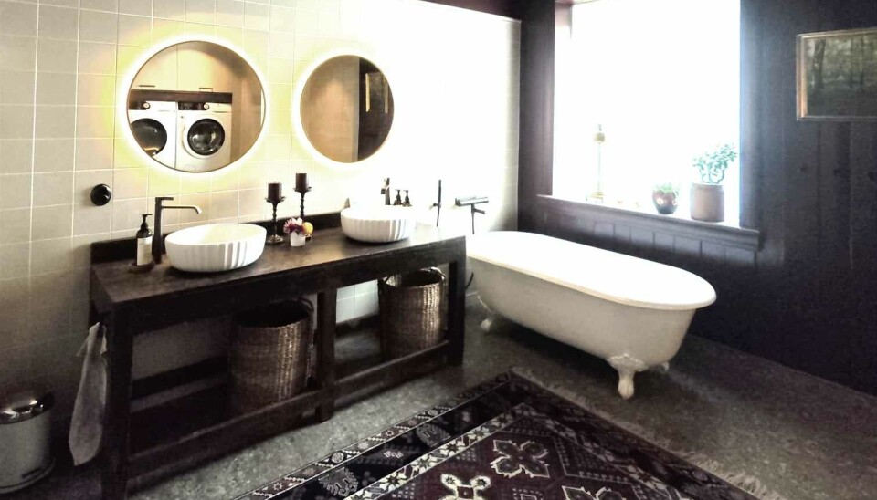 Ett av husets badrum.