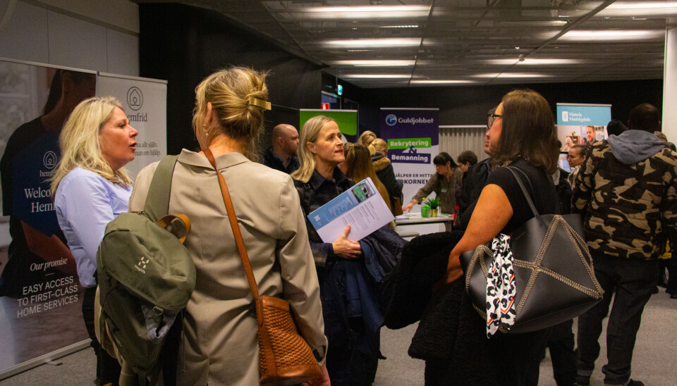 Välbesökt på rekryteringsmässan i februari.
