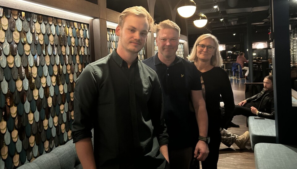 Hampus, Fredrik och Anna ser fram emot att välkomna gäster till Skybar.