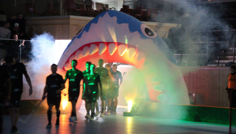 Skälby Sharks gjorde självklart entré genom en … haj.