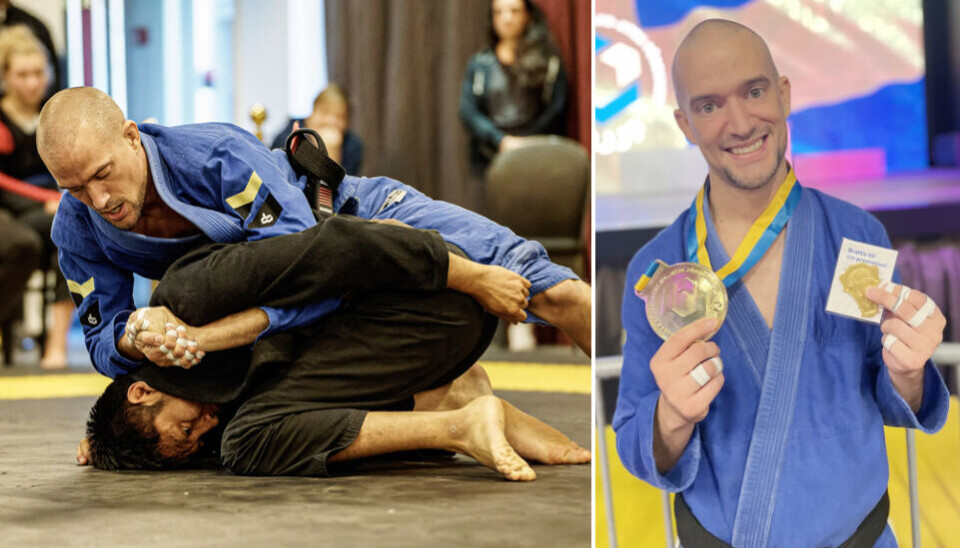SM-vinnare. Jesper Forsberg Zels under helgens SM-tävlingar i Stenungsund och med den glimrande medaljen efter att guldet var säkrat.