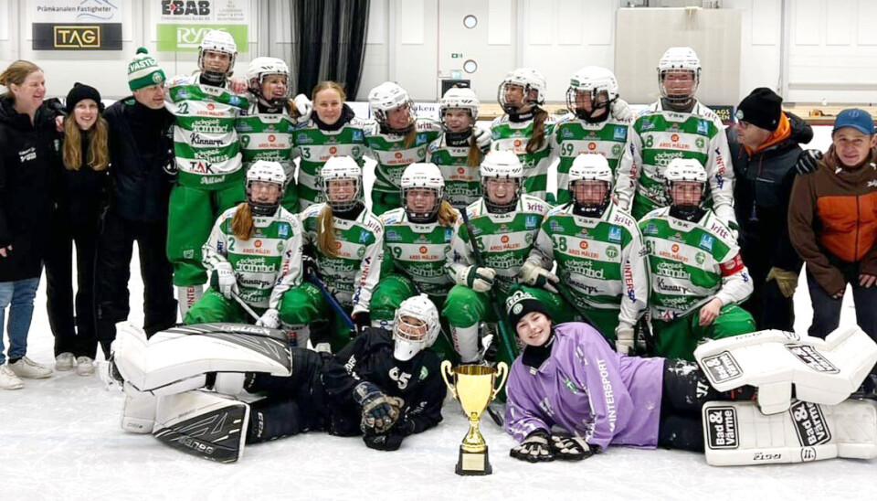 Cupvinnare. VSK U:s segertrupp i Karlstad.