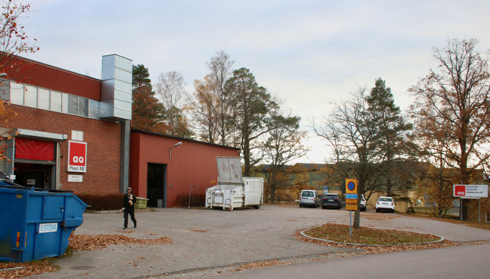 Industriområde. Verkstadsföretaget AQ finns också på samma gata.