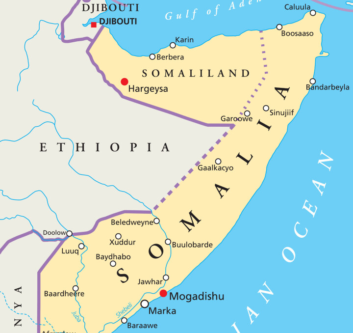 Pojken hölls kvar i Somalia mot sin vilja.