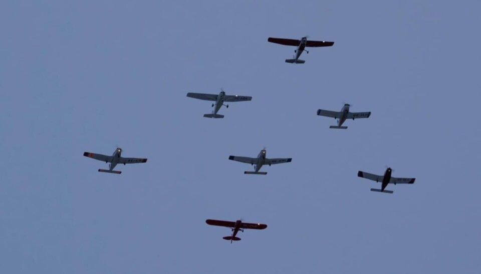 Julhälsning på hög höjd i helgen