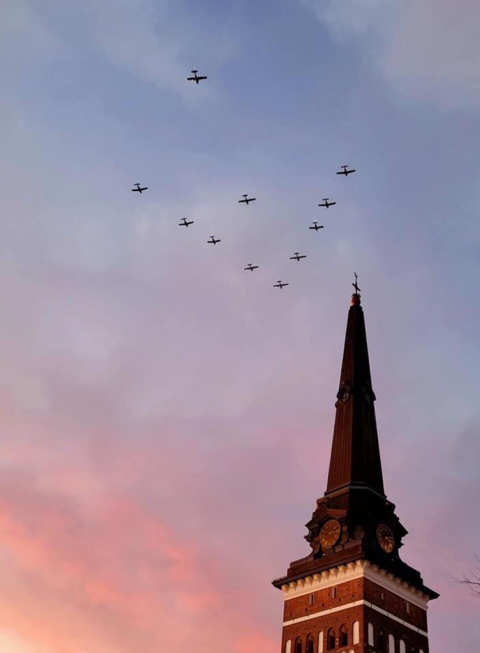 Julhälsning på hög höjd i helgen