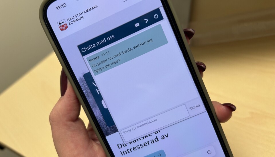 Användarvänlig. Den nya chattfunktionen fungerar både på mobil och dator.