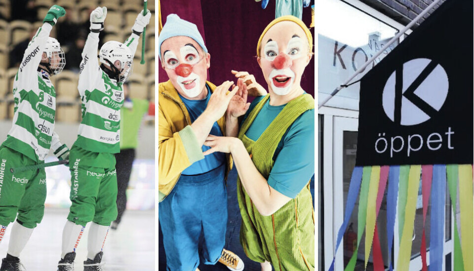 Bandy, kulturmässa och vernissage.