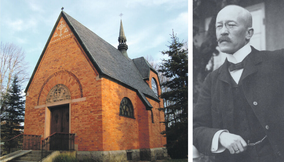 Norbergsk. Ferdinand Boberg, 1860–1946, tillbringade sina
första år i Norberg. Han ritade senare också Norbergs kapell. Norbergsk. Ferdinand Boberg, 1860–1946, tillbringade sina första år i Norberg. Han ritade senare också Norbergs kapell.