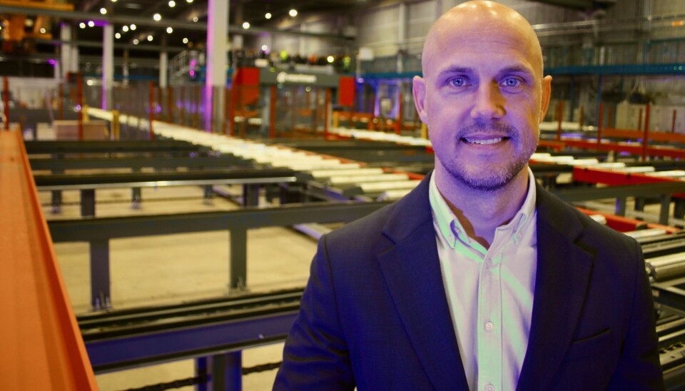 Ger järnet. Anders Pettersson, vd för Stena Stål. Ger järnet. Anders Pettersson, vd för Stena Stål.