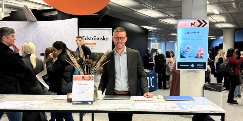 Rekryteringsmässa. Det är snart dags igen för den populära dagen då hugade jobbspekulanter och företag som letar rätt person för anställning, har möjlighet att träffas. Här Mathias Såhlin från en tidigare Rekryteringsdag.