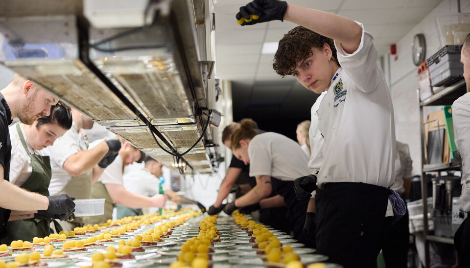 Full aktivitet i köket där de olika restaurangerna lade fullt fokus på både mat och dryck.