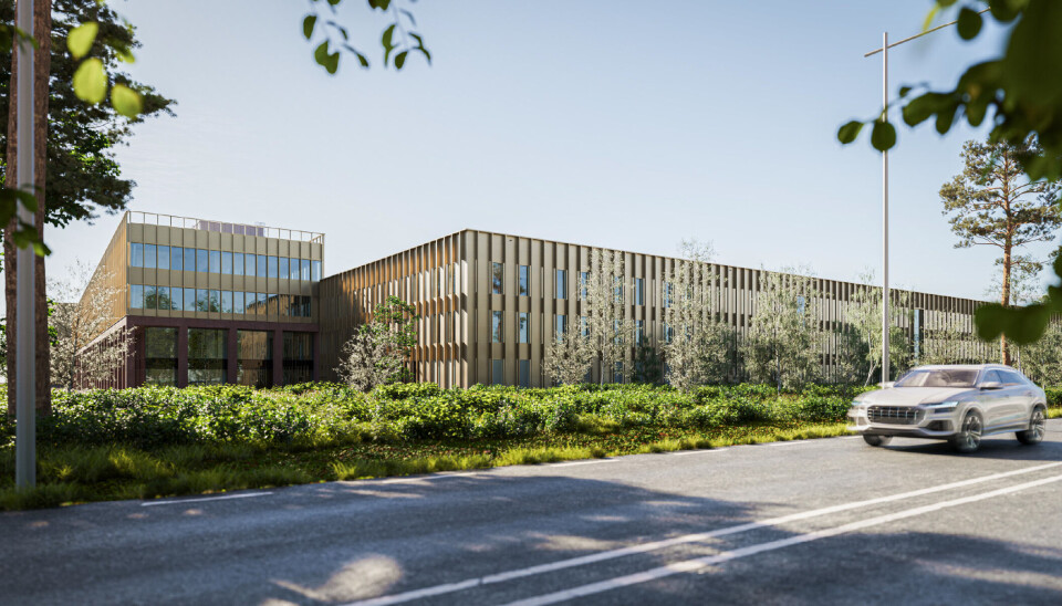 Illustrationen visar ABB Robotics Campus på Finnslätten, som nu fått bygglov. Illustration: Archus Arkitektur