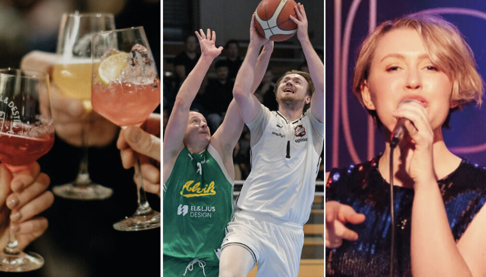 Helgtips. Dryckesmässa, basket och lokal musik.