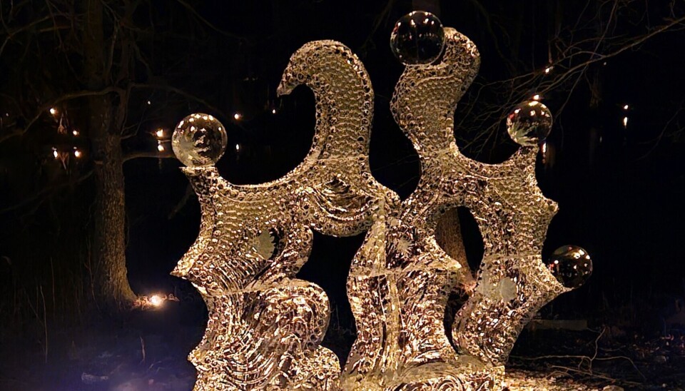 LYSANDE. Isskulptur i skulpturparken i Ängelsberg. LYSANDE. Isskulptur i skulpturparken i Ängelsberg.