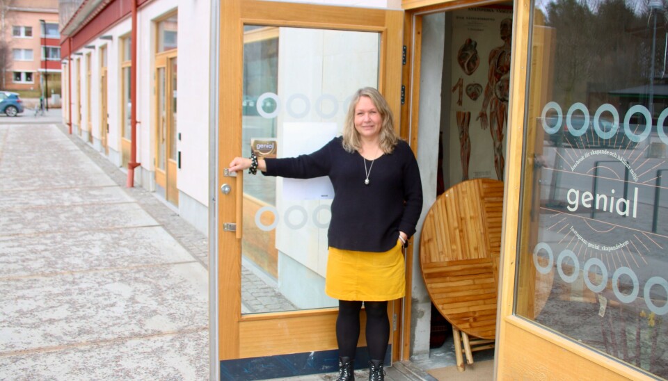 Har öppnat. Ingela Wernheden med butiken 'Genial' på Bjurhovda. Har öppnat. Ingela Wernheden med butiken 'Genial' på Bjurhovda.