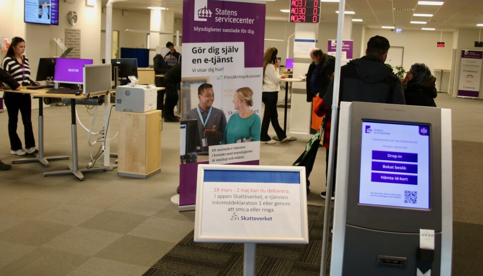 Besöksadress. Skatteverkets fysiska möte med allmänheten sker främst genom Statens servicecenter, här på Stora gatan i Västerås. Besöksadress. Skatteverkets fysiska möte med allmänheten sker främst genom Statens servicecenter på Stora gatan i Västerås.