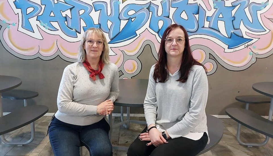 Utvecklande duo. Karin Moberg och Sabina Alisic vill gärna använda VR-glasögon mer i undervisningen.