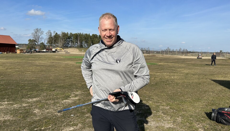 Passionerad ledare för pensionärer. Johan Liljeros Holmgren, golfchef och PGA-tränare på Tortuna GK.
