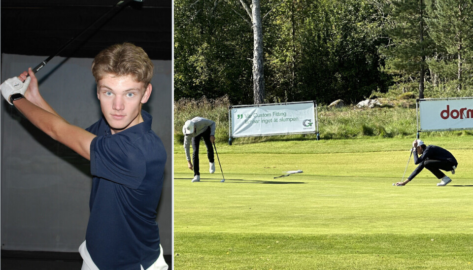 Helhjärtad satsning. Folke Kallin satsar fullt ut på sitt golfspelande och hoppas komma ut på de stora tourerna.