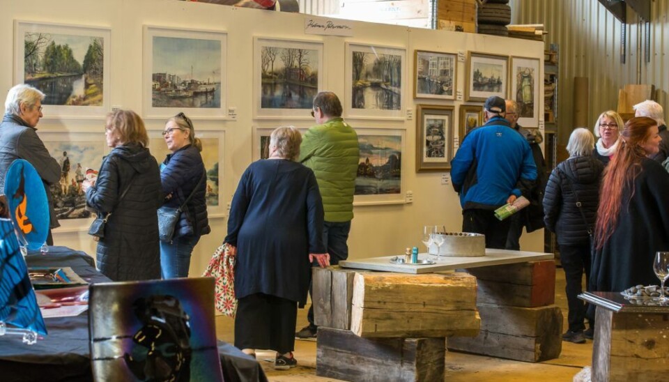 Välbesökt. Konstrundan uppskattas av både konstnärer och besökare.