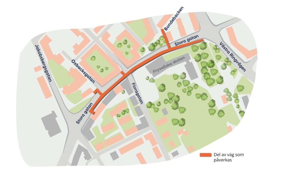 Stora gatan får nya fjärrvärmeledningar