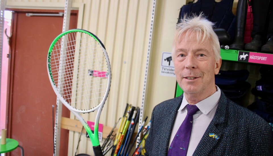 Låntagare. Per Mikael Högman brukar lån all möjlig sportutrustning från Fritidsbanken. Låntagare. Per Mikael Högman brukar lån all möjlig sportutrustning från Fritidsbanken.