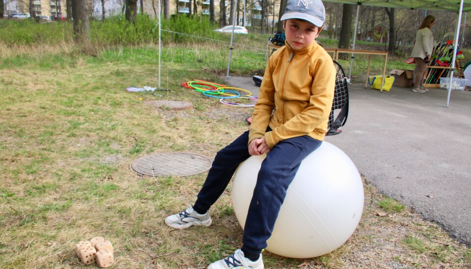 Skeptisk. Casper Alvik säger att han föredrar lek framför sport. Skeptisk. Casper Alvik säger att han föredrar lek framför sport.