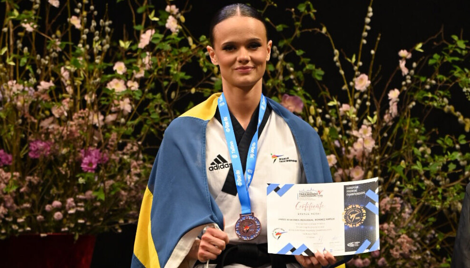 EM-succé. Alicia Brännback fick kliva upp på EM-pallen två gånger om.