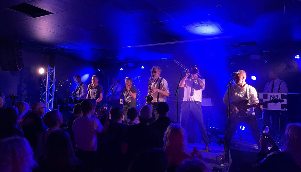 På scen. Från en spelning i januari 2024 på O’Learys.