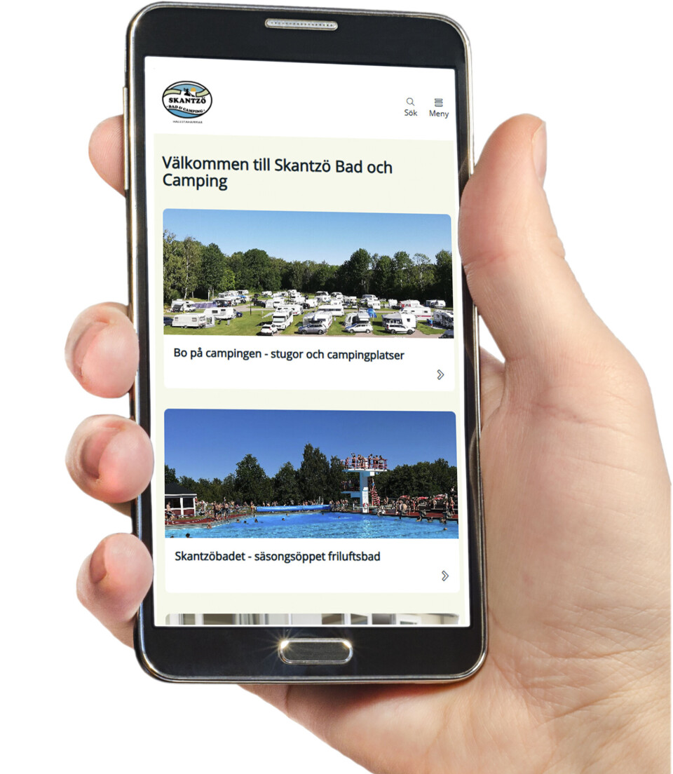 Användarvänlig. Den nya webbplatsen är mobilanpassad för att öka användarvänligheten.