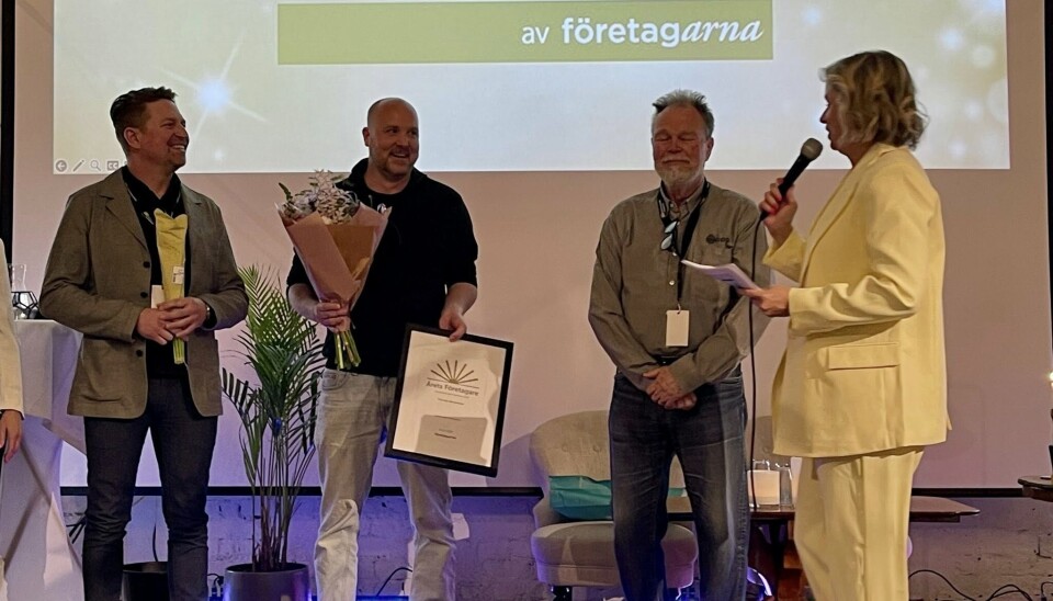 Vinnare. Thomas Bargmeyer, Spelhörnan i Surahammar, tog emot priset Årets Företagare 2025.