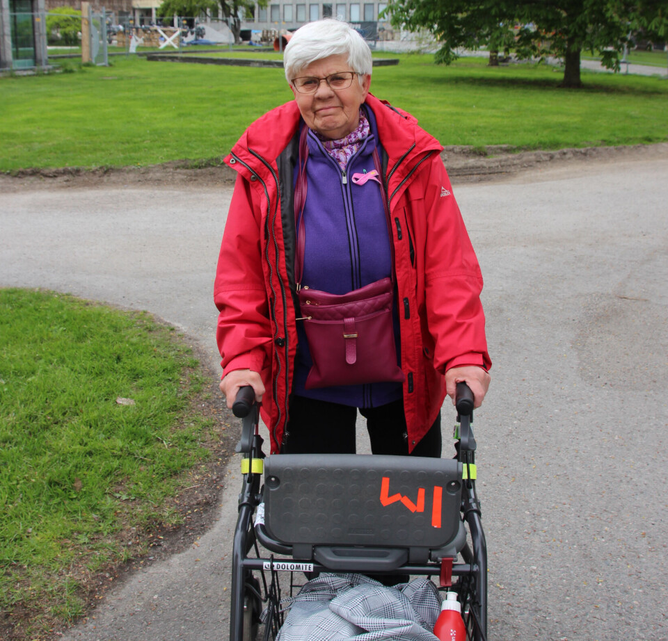 Deltagare. Inger Melin före racet.