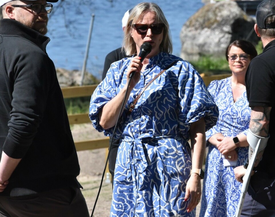 Flera talare. Både Maria Granberg och Johanna Olofsson höll tal under invigningen.