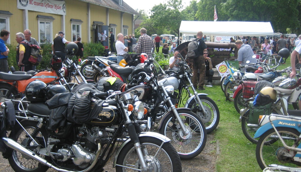 Välbesökt evenemang. Motormarknaden är ett välbesök event under sommaren.