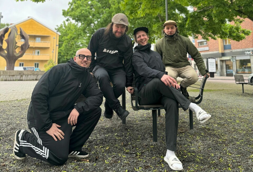 Moderna upptäckare. Tony Lorenzi, Sami Toivanen, Daniel Bjerneholt och Mikko Rinnevuori synliggör Västerås spännande historia. Sami och Mikko är grundare av Cityspotting.