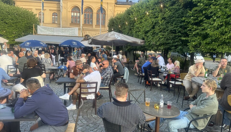 Populärt. En av alla lyckade kvällar på Fiskartorget under förra sommaren. ”Den solmässigt bästa platsen i city”, säger Robert Milecrantz.