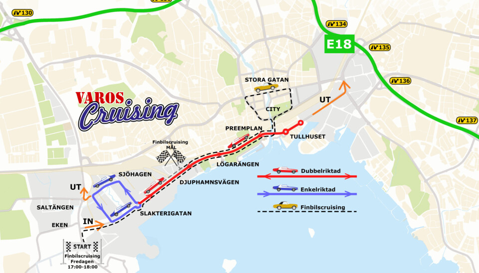 Så här ser årets crusingsträcka ut.