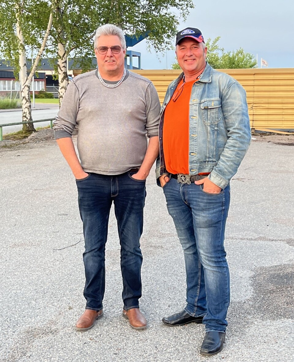 Varos Cruisings ordförande, Joachim Löfgren och initiativtagare till föreningen Fredrik Munkvold.
