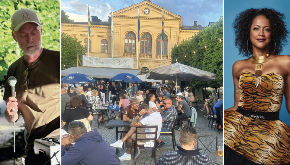 Premiärhelg. Governor Andy (till vänster) och Simone Moreno (till höger) är de musikaliska inslagen första helgen när Sensi Sommar slår upp sin uteservering på Fiskartorget.