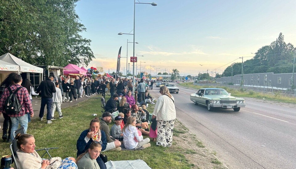 Folkfest under motorfesten.